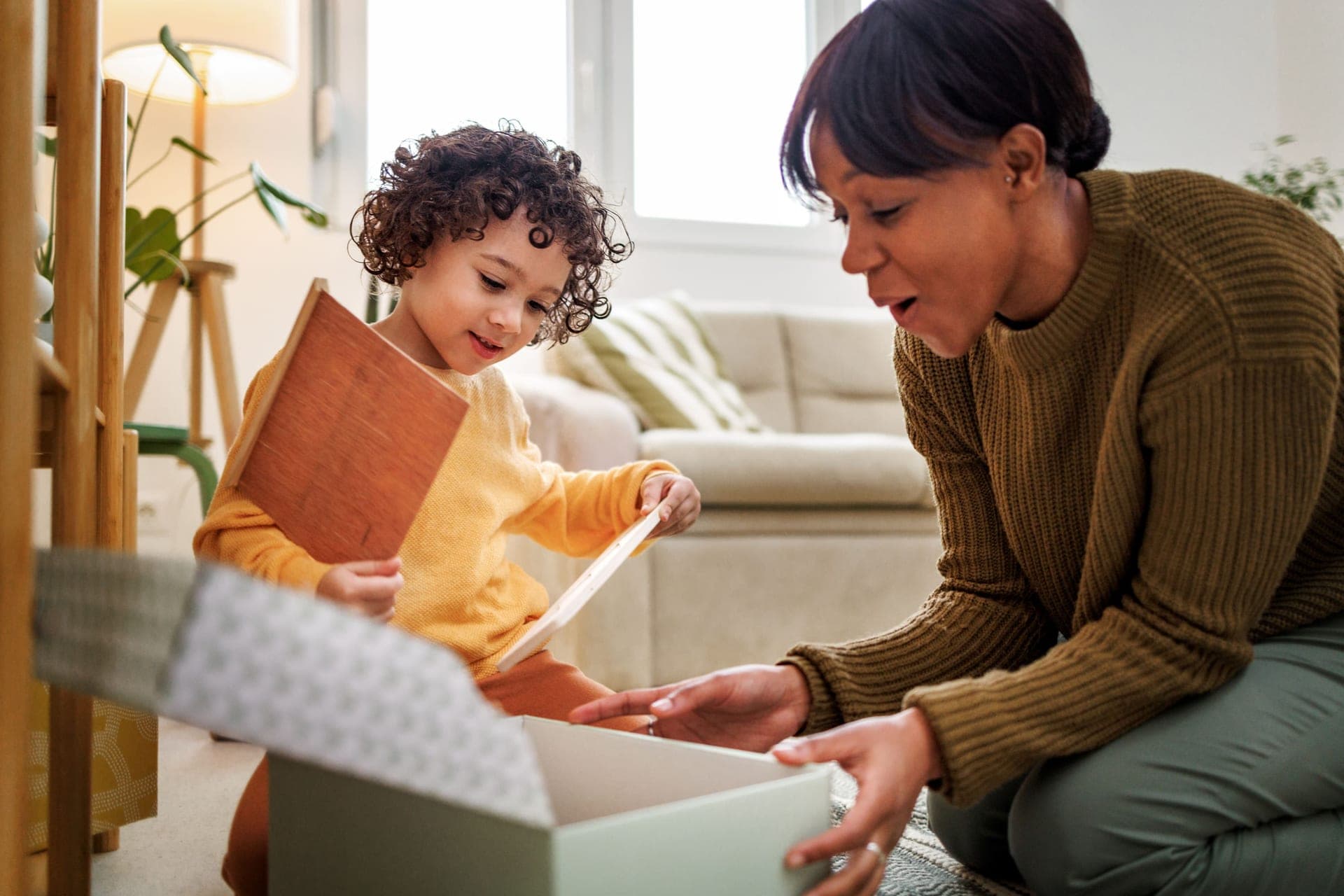 Family receiving advice