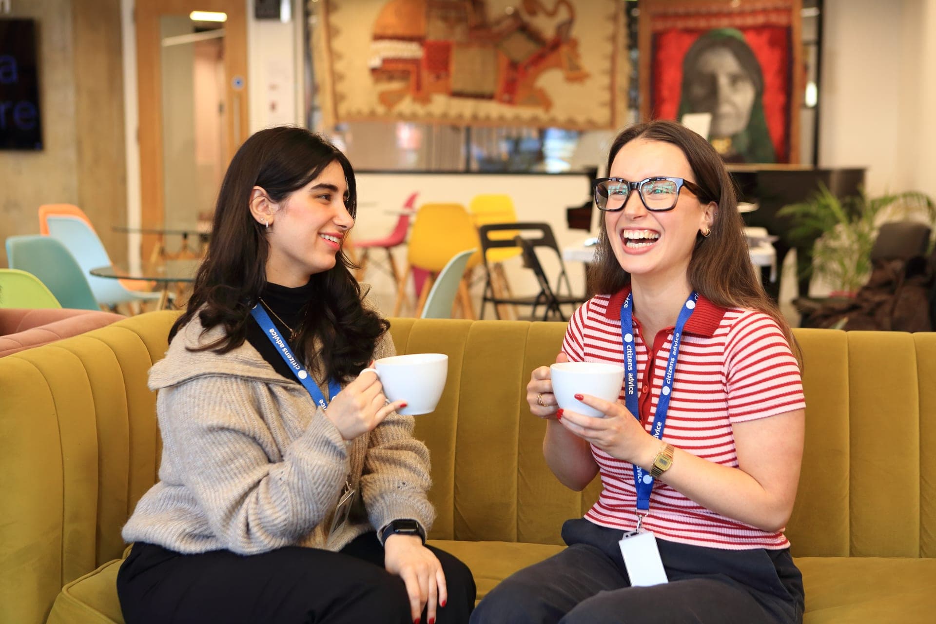 Citizens Advice team members chatting