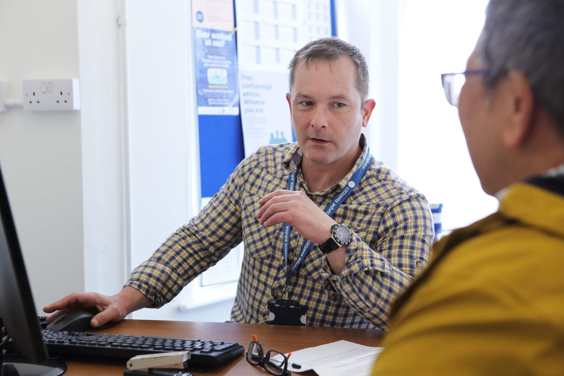 Citizens Advice volunteer smiling